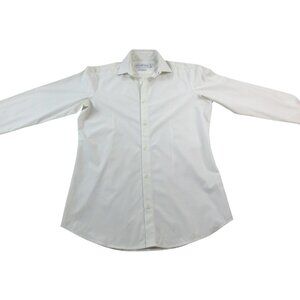 Mizzen+Main Shirt Mens Small White Trim Fit Leeward Long Sleeve Button Down